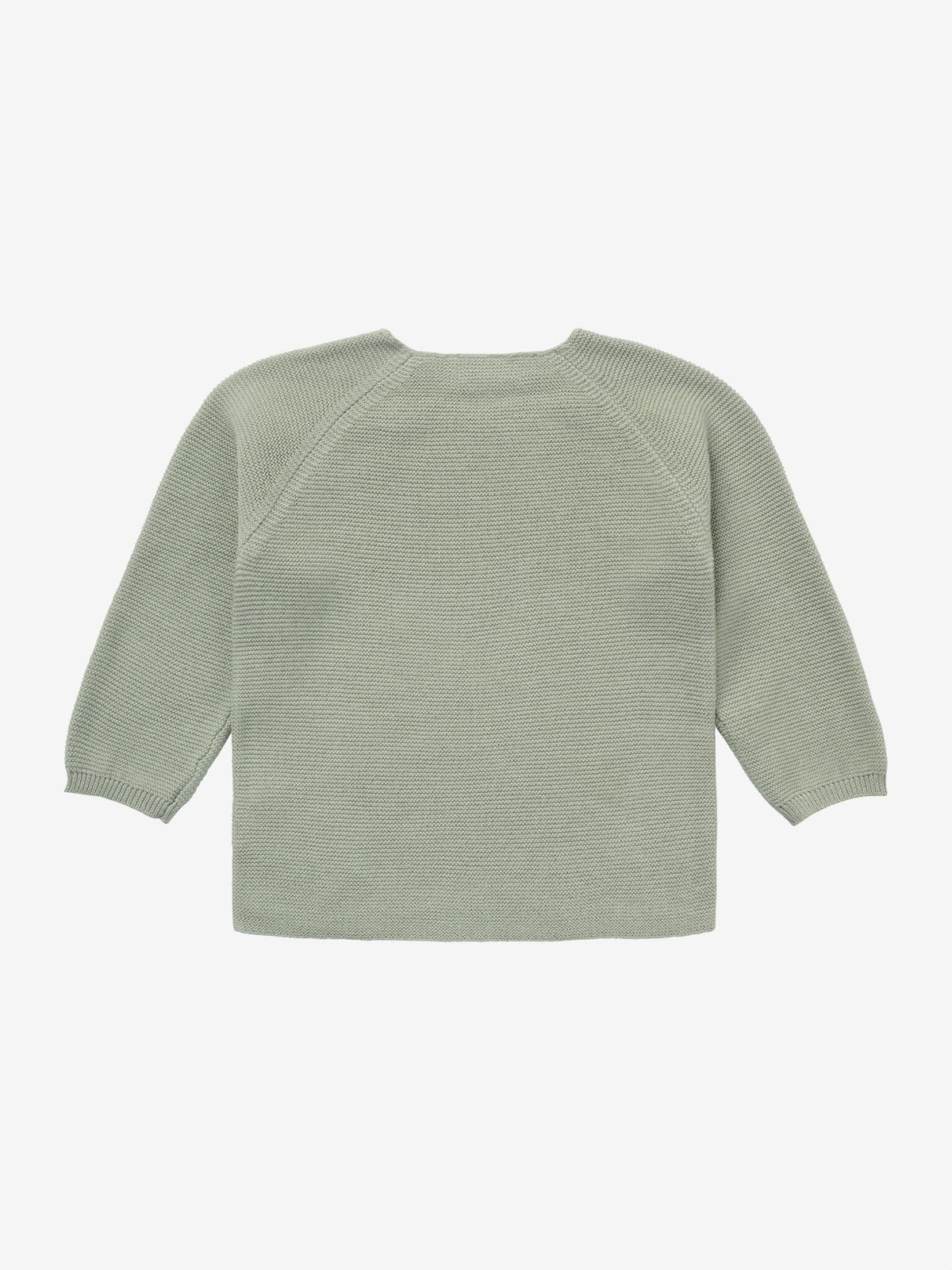 Organic Cotton Knitted Cardigan - Iceberg Green