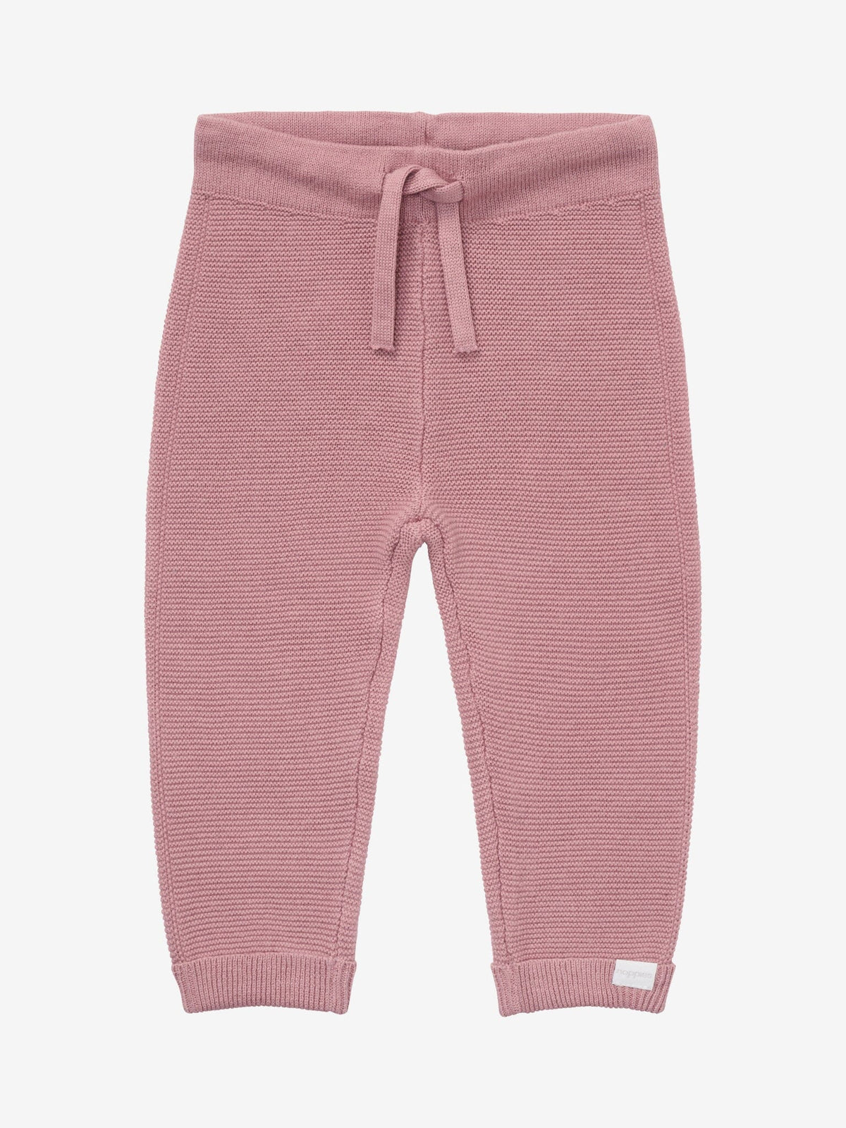 Dusty Rose Pink Knitted Trousers - Organic Cotton