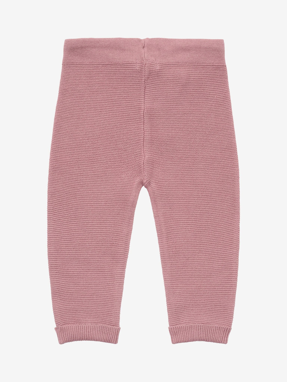 Dusty Rose Pink Knitted Trousers - Organic Cotton