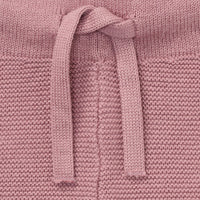 Dusty Rose Pink Knitted Trousers - Organic Cotton