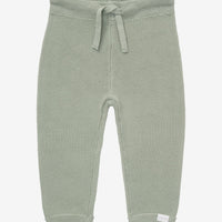 Iceberg Green Knitted Trousers - Organic Cotton