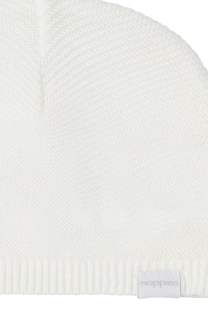 Organic Cotton Knitted Hat - White Hat Noppies 