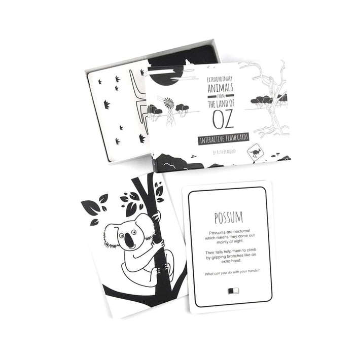 High Contrast Interactive Flash Card Set - Extraordinary Animals from Australia