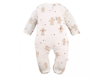 Premature Baby Christmas Sleepsuit - Gingerbread man Sleepsuit / Babygrow EEVI 