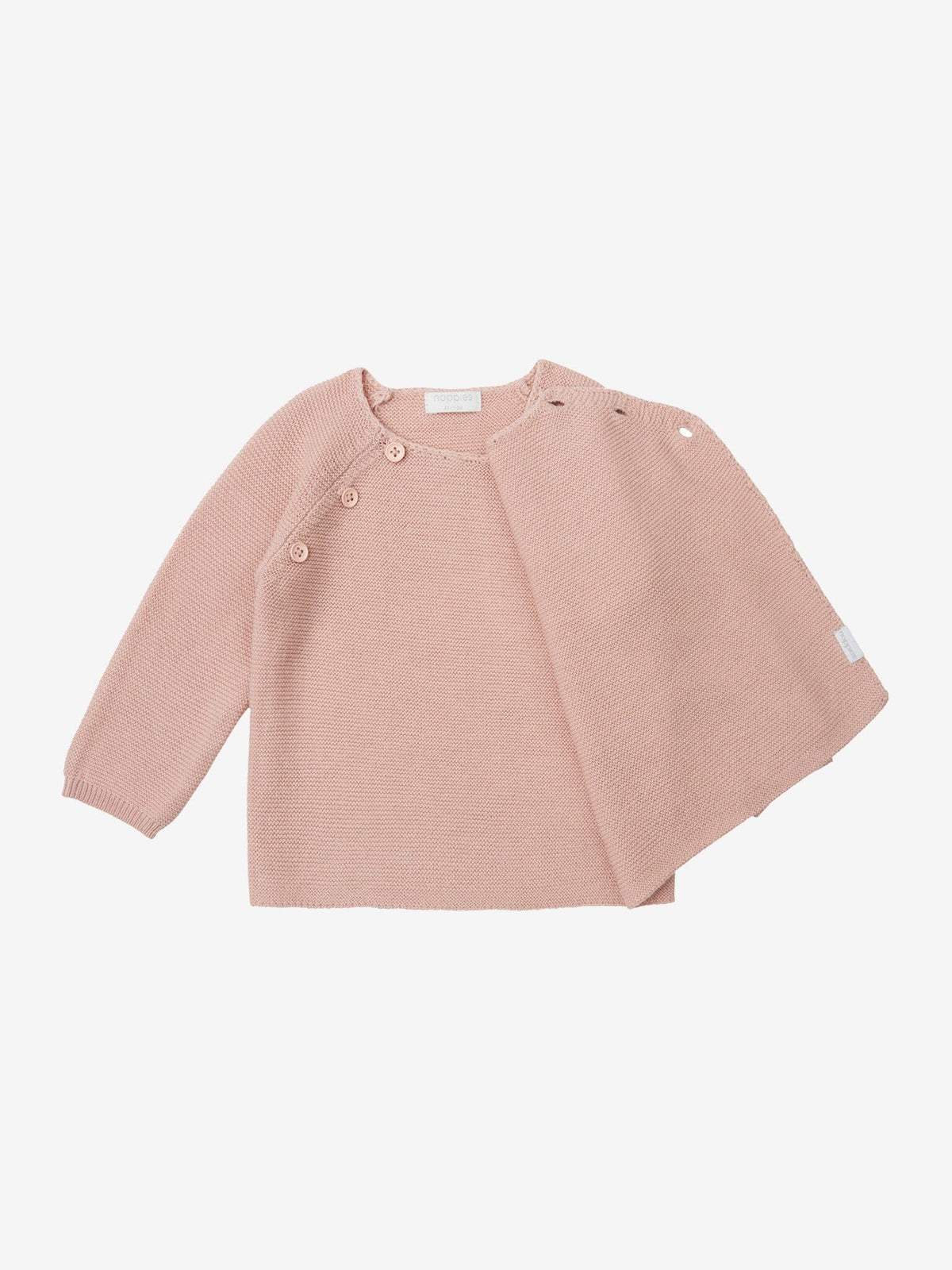 Organic Cotton Knitted Cardigan - Rose Smoke