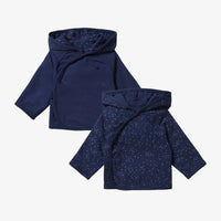 Noppies Reversible Jacket - Navy Iris Organic Cotton Cardigan / Jacket Noppies 