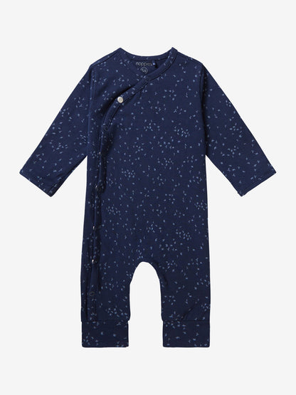 Dark Navy Playsuit - Bird Print Sleepsuit / Babygrow Noppies 