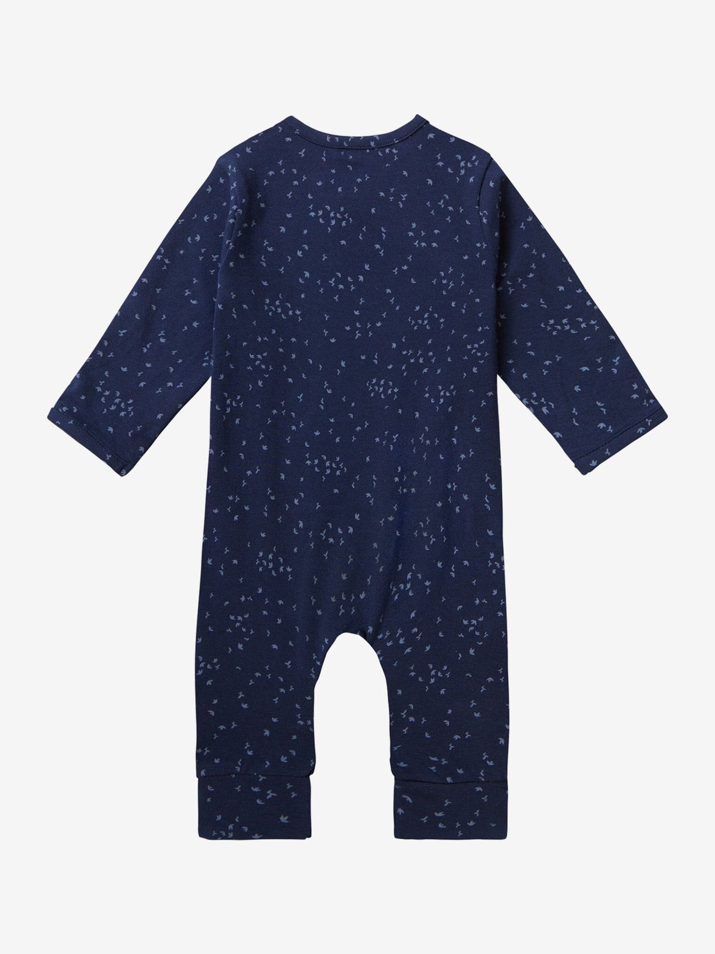 Dark Navy Playsuit - Bird Print Sleepsuit / Babygrow Noppies 