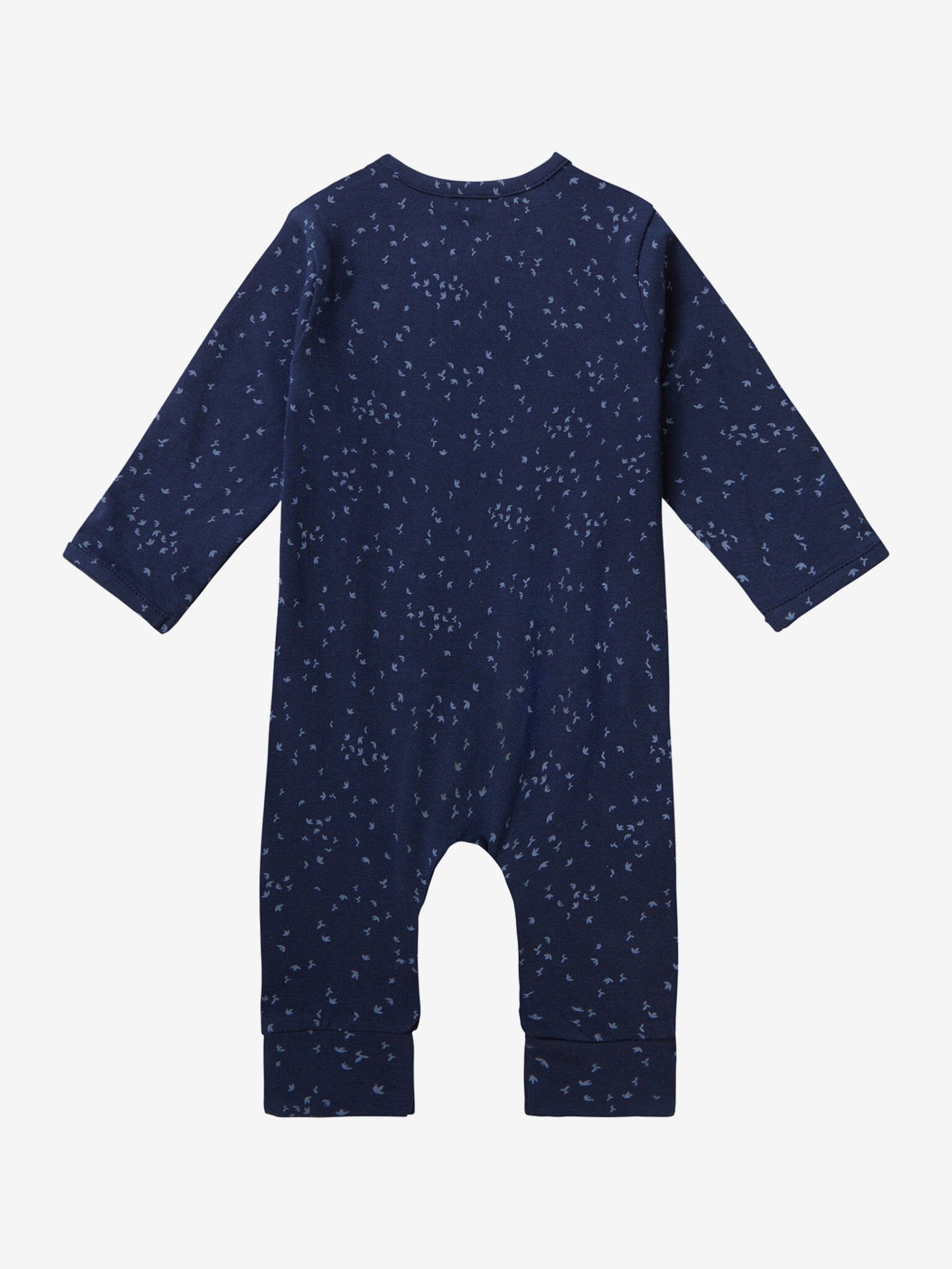 Dark Navy Playsuit - Bird Print Sleepsuit / Babygrow Noppies 