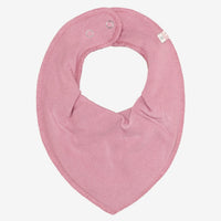 Organic Cotton Scarf Bib - Mauve Orchid