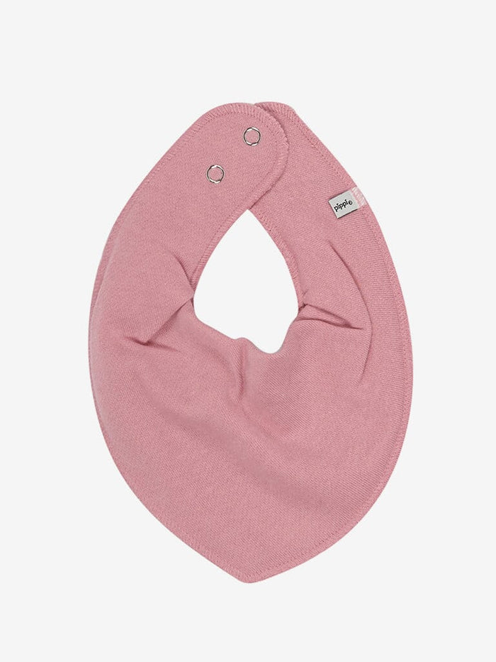 Organic Cotton Scarf Bib - Old Rose