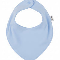 Organic Cotton Scarf Bib - Pale Blue Dribble Bib Pippi 