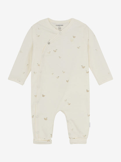 Duck Print Long Sleeve Playsuit Sleepsuit / Babygrow Noppies 