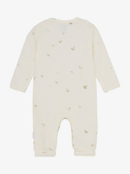 Duck Print Long Sleeve Playsuit Sleepsuit / Babygrow Noppies 