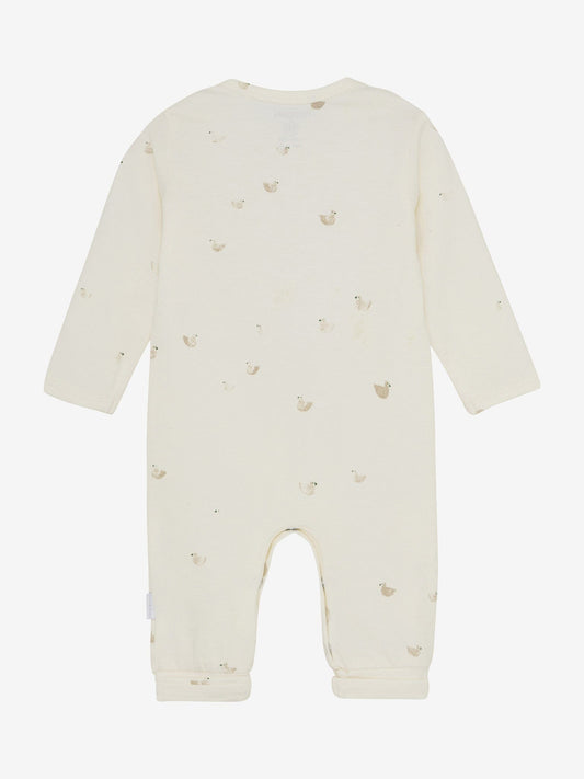 Duck Print Long Sleeve Playsuit Sleepsuit / Babygrow Noppies 