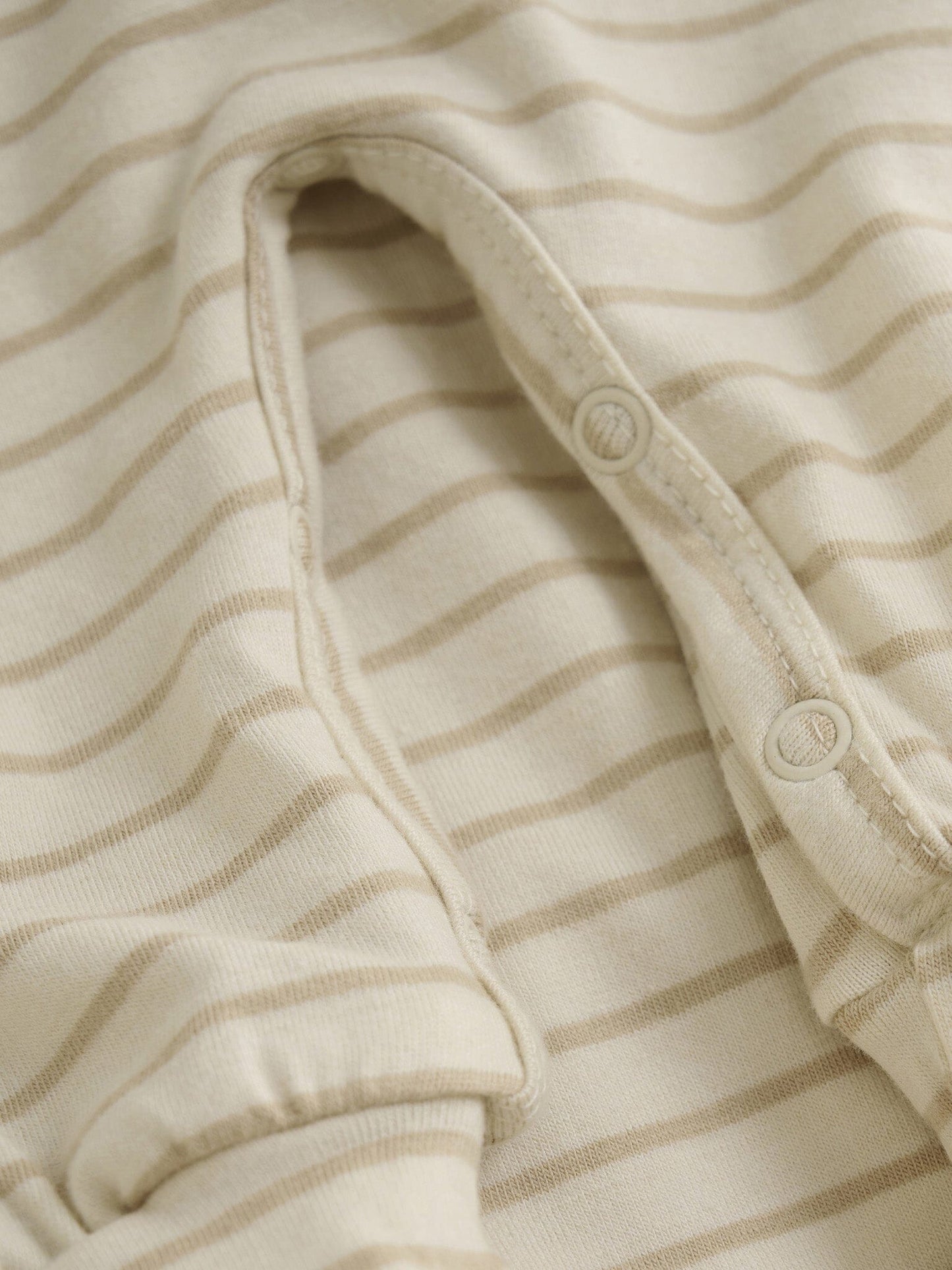 Stripey Long Sleeve Playsuit Sleepsuit / Babygrow Noppies 