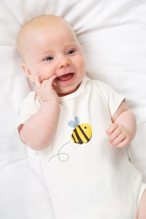 Organic Cotton Buzzy Bee Baby Gift Set by Frugi Outfit Frugi 