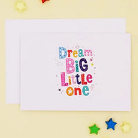 Cards & Message Cards & Gift Wrap Little Mouse Baby Clothing & Gifts Dream Big Little One - Colourful 