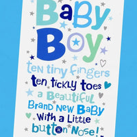 Cards & Message Cards & Gift Wrap Little Mouse Baby Clothing & Gifts Baby Boy Poem 