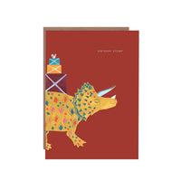 Cards & Message Cards & Gift Wrap Little Mouse Baby Clothing & Gifts Birthday Stomp - Dino 
