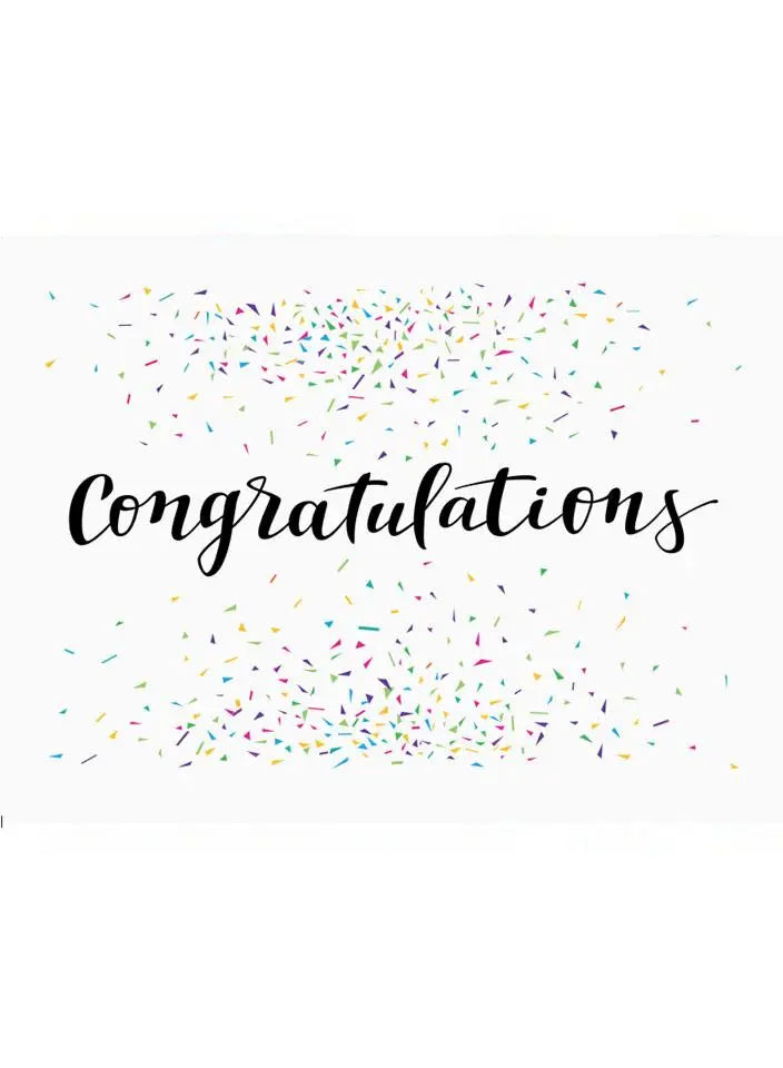 Cards & Message Cards & Gift Wrap Little Mouse Baby Clothing & Gifts Congratulations - Confetti 