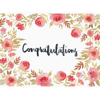 Cards & Message Cards & Gift Wrap Little Mouse Baby Clothing & Gifts Congratulations - Floral 