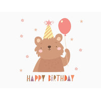 Cards & Message Cards & Gift Wrap Little Mouse Baby Clothing & Gifts Happy Birthday - Bear 