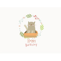 Cards & Message Cards & Gift Wrap Little Mouse Baby Clothing & Gifts Happy Birthday - Cat 
