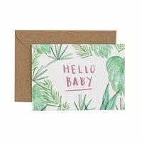 Cards & Message Cards & Gift Wrap Little Mouse Baby Clothing & Gifts Hello Baby - Jungle 