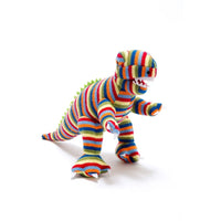 Knitted Stripe T Rex Dinosaur Baby Rattle - WAITING FOR IT TO ARRIVE! Toy Best Years 