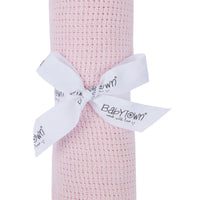 Pink Cellular Soft Shawl - 90cm x 70cm