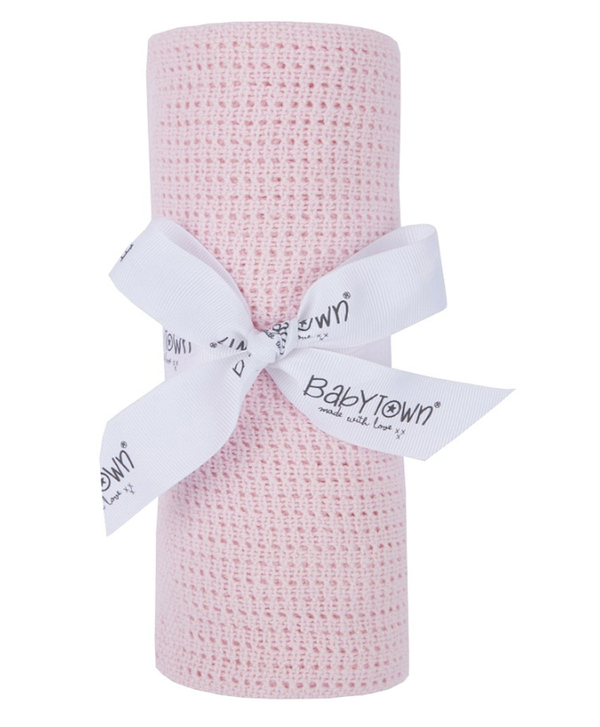 Pink Cellular Soft Shawl - 90cm x 70cm
