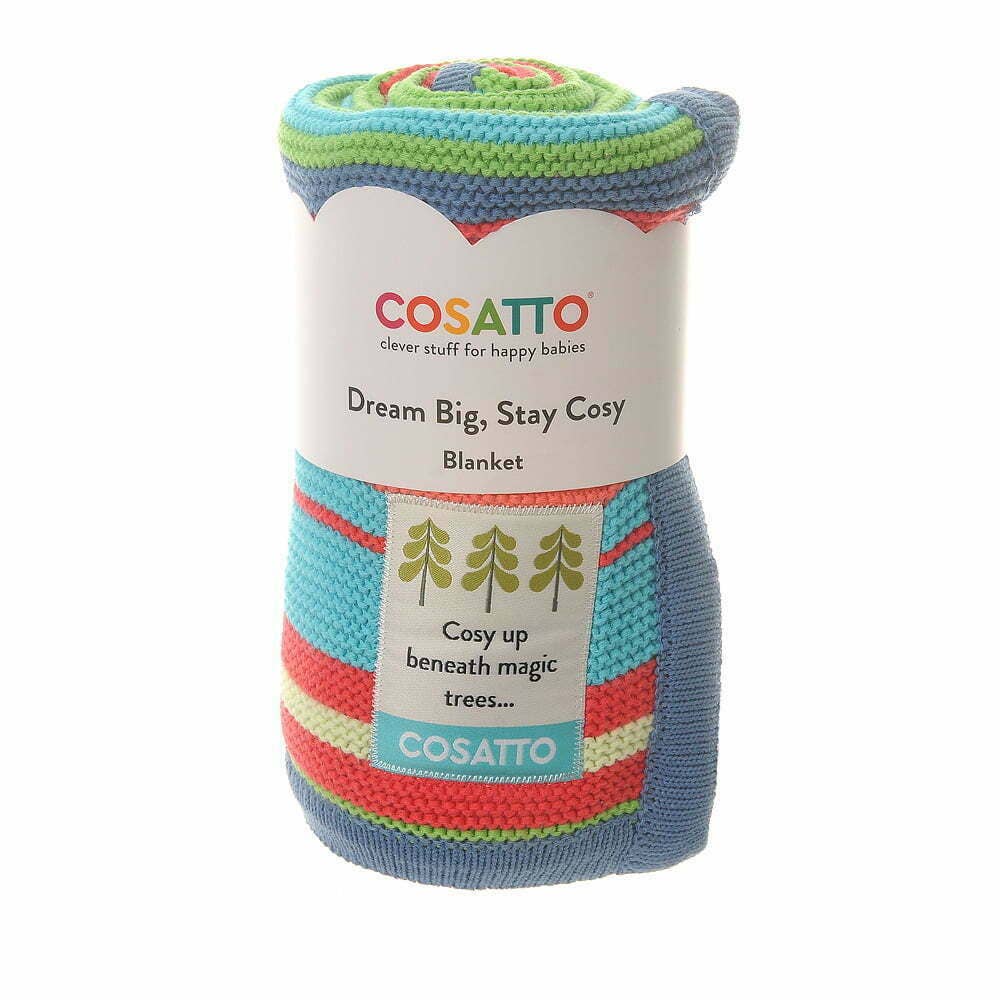 Ziggle Baby - Multi Colour Cosatto Knitted Stripe Blanket Blanket Ziggle Baby 