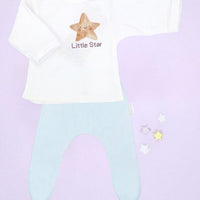 2 Piece Top & Blue Trouser Set, Little Star Little Mouse Baby Clothing & Gifts