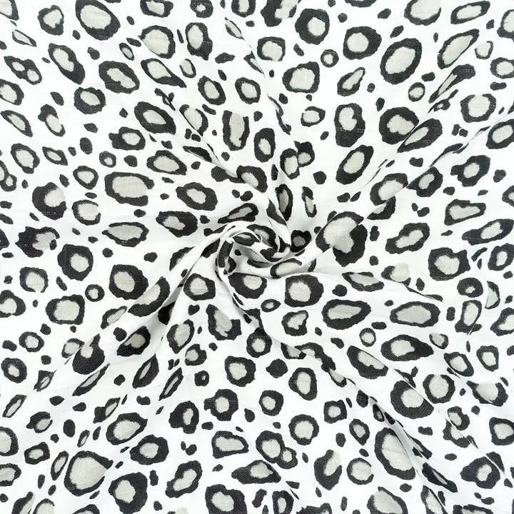 MuslinZ Bamboo/Organic Cotton Swaddle Blanket Leopard Print - 120x120cm Muslin Muslinz 