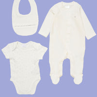 Ribbed Velour Nursery Layette Set Set Rock a Bye Baby 