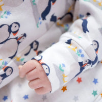 Frugi Organic Cotton Puffin Babygrow and Top Gift Set Sleepsuit / Babygrow Frugi 