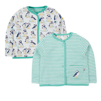 Frugi Organic Cotton Puffin Babygrow and Top Gift Set Sleepsuit / Babygrow Frugi 