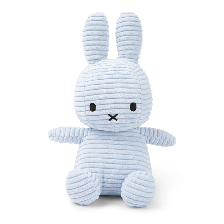 Miffy Corduroy Plush Toy - Ice Blue