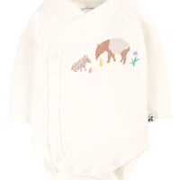 Frugi Organic Cotton Kimono Baby Outfit Sleepsuit / Babygrow Frugi 