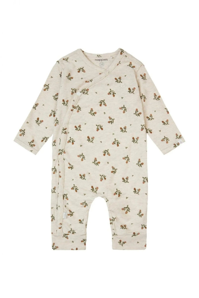 Oatmeal Flowery Playsuit