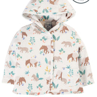 Frugi Organic Cotton Happy Hooded Snuggle Jacket Cardigan / Jacket Frugi 