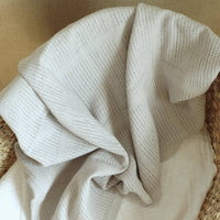 Bright Bots Cellular Blankets 100% Cotton Grey - 90cm x 75cm Muslin Muslinz 