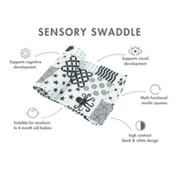 MuslinZ Bamboo/Organic Cotton Swaddle Blanket Sensory - 120x120cm Muslin Muslinz 