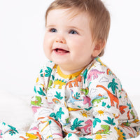 Frugi Organic Cotton Dinoland Babygrow Sleepsuit / Babygrow Frugi 