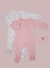 2 Pack Zipped Sleepsuits - Pink Floral
