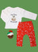 Christmas pudding top and festive legging set. Premium 100% Organic Cotton Trousers / Leggings Tiny & Small 