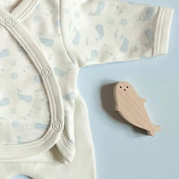 Premature Baby Set, Wrap top & trousers, Ocean Blue, Premium Organic Cotton Tiny & Small