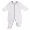 3 Pack Early Baby Footed Sleepsuits, Bows - Grey - Set - EEVI