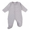 3 Pack Early Baby Footed Sleepsuits, Bows - Grey - Set - EEVI